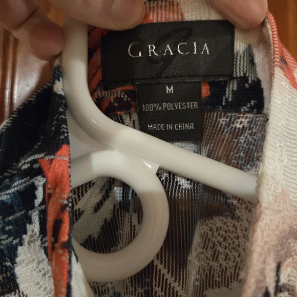 Gracia Floral Outfit Puff Sleeve Blouse & Skirt - Red, Black, White - Picture 4 of 16